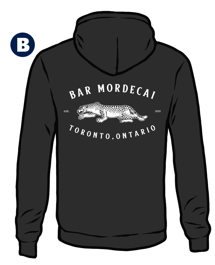 Bar Mordecai Cheetah hoodie - black